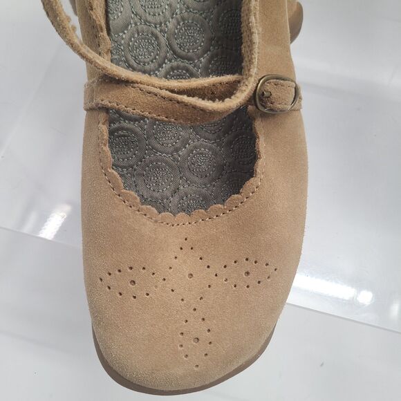 Skechers Womens 45993 Taupe Suede Leather Mary Jane Comfort Shoes US  Size 7.5 - Picture 8 of 10